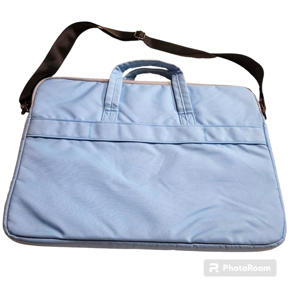 Laptop Messenger Shoulder Bag Baby Blue, Padded, NWOT